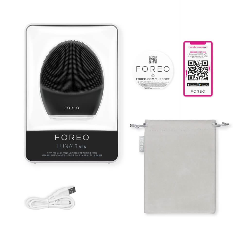 เครื่องล้างหน้าอัจฉริยะ FOREO LUNA 3 Men Black